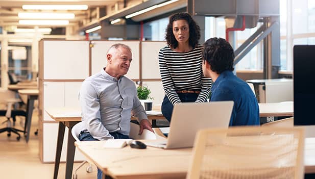 colleagues discussing 